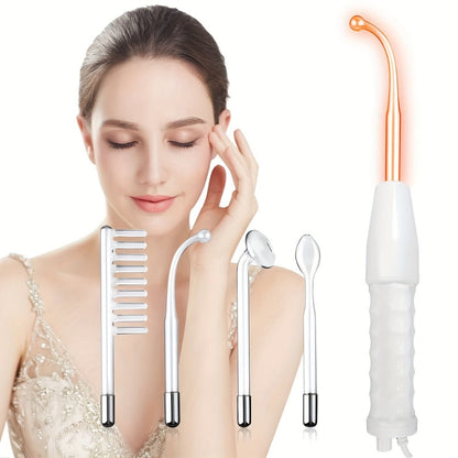 High Frequency Facial Massager 4-in-1 Skin Care Stick Portable Home Use Acne Treatment Rejuvenation Beauty for Home or Salon Spa Use