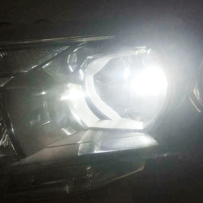 9005 H11 LED Headlight Bulbs 4 Pack – 36000LM 6000K Bright White High Low Beam, 3570 CSP Chips 360° Beam, 12V 24V Plug & Play