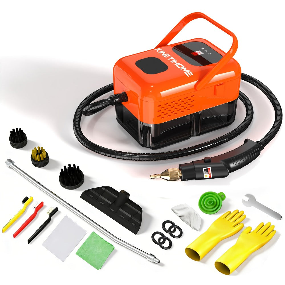 Steam Cleaner Handheld High Pressure Portable, Deep Clean for Kitchen Grease Range Hood Sofa Tile Grout Car AC Washing Machine