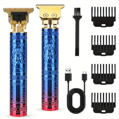 Hair Clipper Cordless T-Blade Trimmer with Four Guide Combs, 800mAh Battery and 120-Minute Listed Runtime