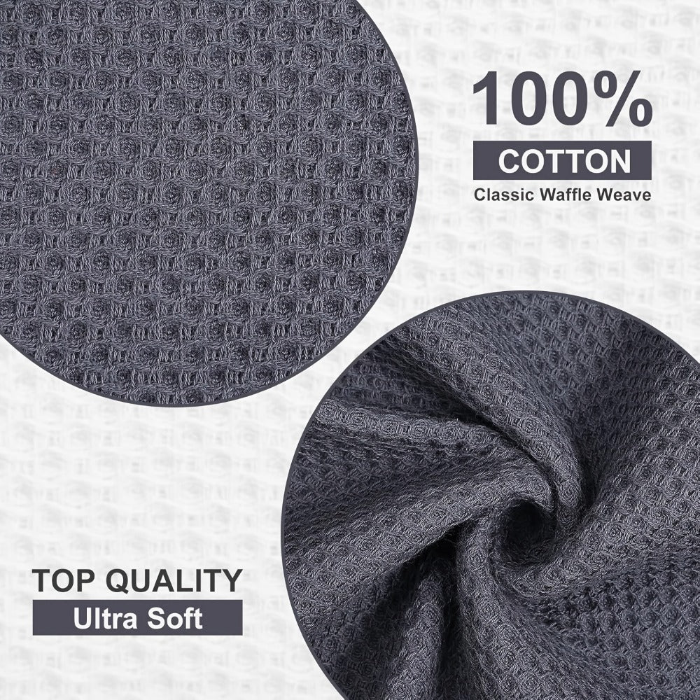 Kitchen Dish Cloths 23pcs 100% Cotton Waffle Weave Ultra Dish Towels 12x12 Inch for Cooking Cleaning Wiping Hands Kitchen Decor Gift