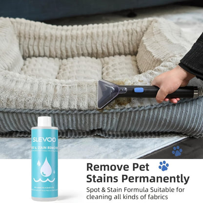 Portable Carpet Spot Cleaner 450W 12.5Kpa Upholstery Stain Remover Machine 42oz Tank 4.92ft for Entryways, Bedrooms and Living Spaces