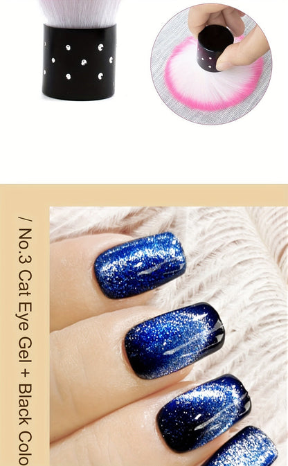 Cat Eye Gel Polish 8ml Holographic Chameleon Flash – Magnetic Sand 3D Color-Shifting Semi-Permanent UV LED Gel Varnish for Salon & Home DIY