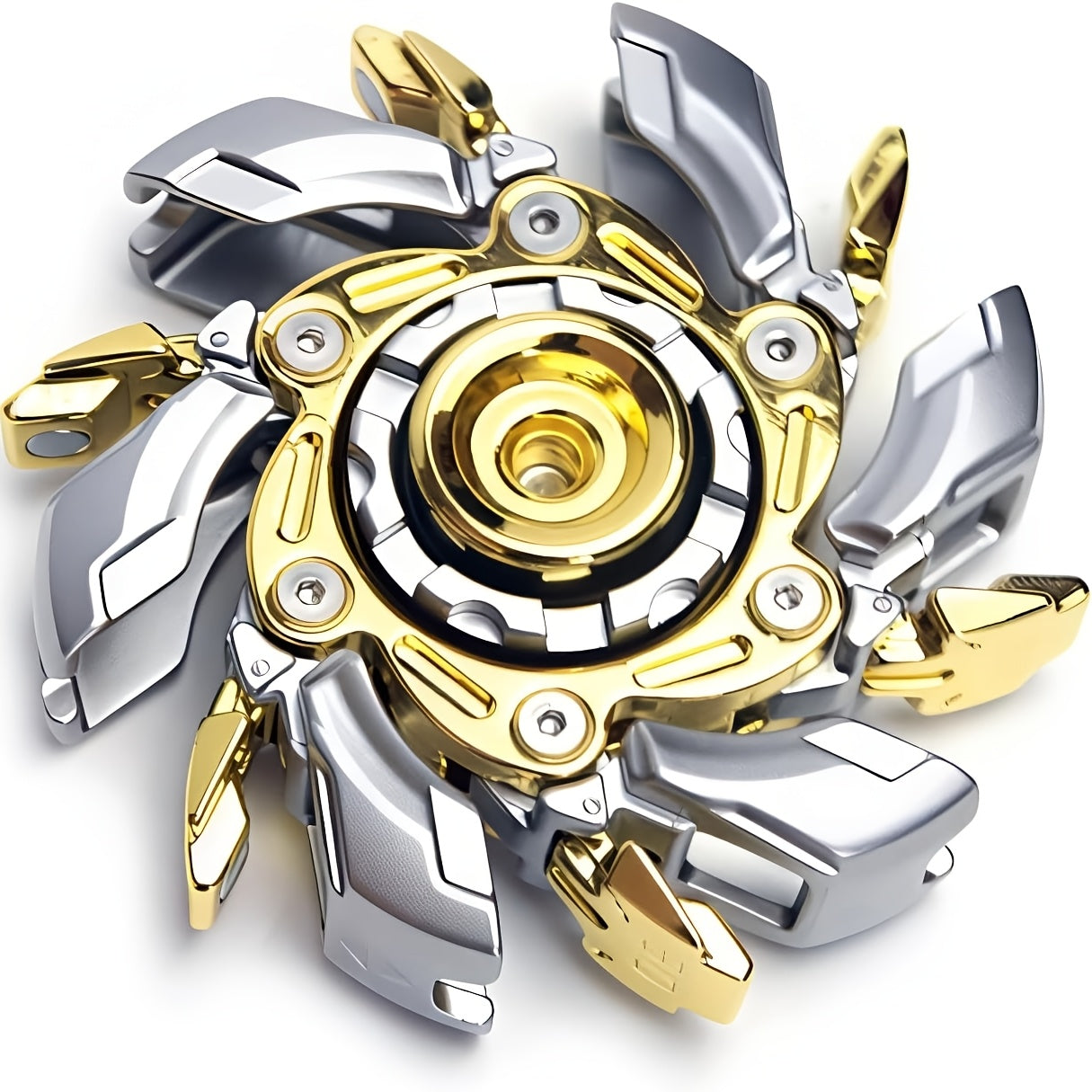 Metal Fidget Spinner Toy for Adults & Teens – Customizable Stress Relief Spinner with Hex Key, Screws & Metal Tube