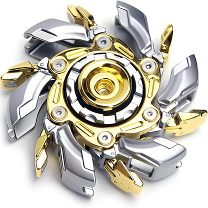 Metal Fidget Spinner Toy for Adults & Teens – Customizable Stress Relief Spinner with Hex Key, Screws & Metal Tube