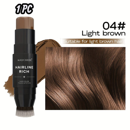 Root Touch-Up Hair Color Pen with Brush Applicator, Instant Gray & White Hair Coverage, Plant Squalane Nourishing Formula