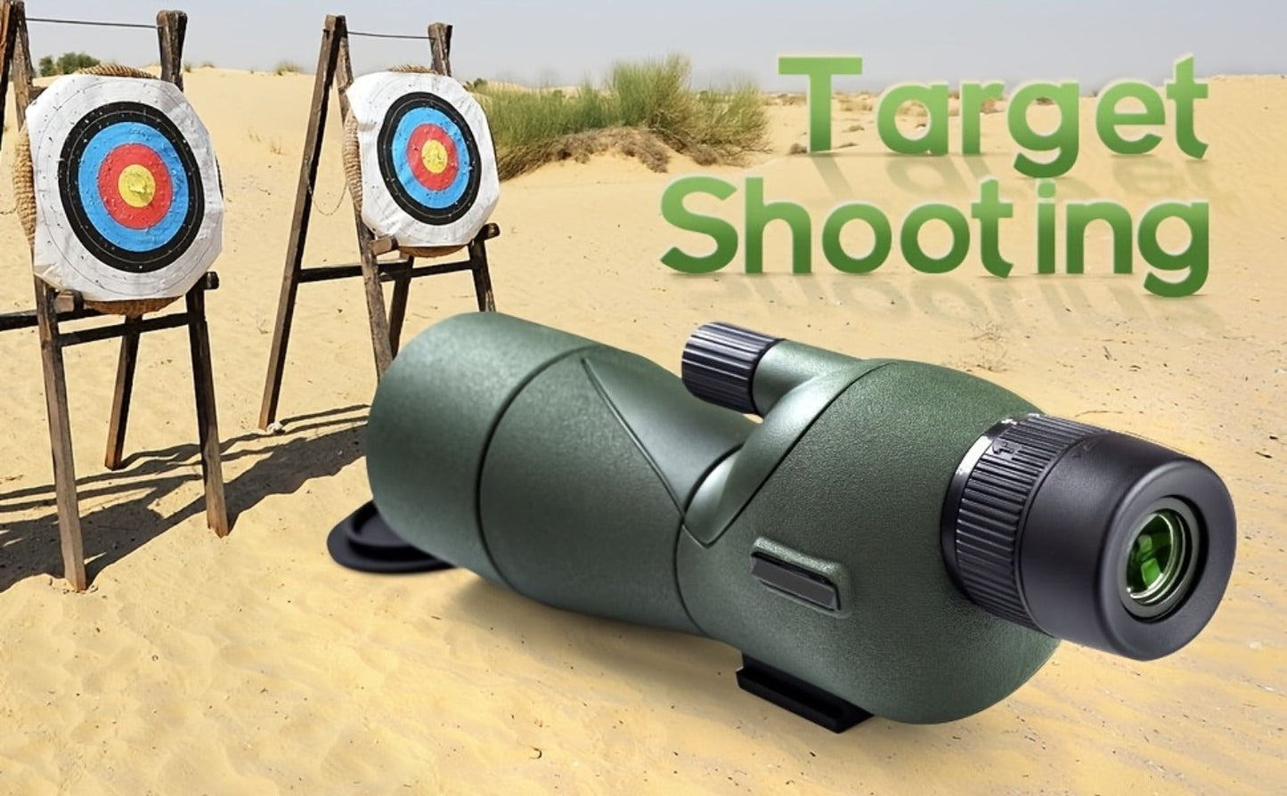 25-75x60 Spotting Scope with Tripod, Carrying Bag & Smartphone Adapter, High-Power Variable Zoom Scope for Target Shooting