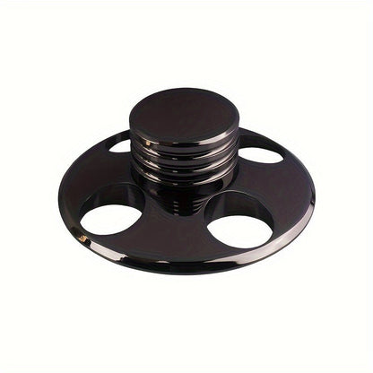 Vinyl Record Weight Stabilizer LP Clamp for Turntables | Metal Disc Stabilizer, Reduces Vibration & Noise, Polished Stainless Steel