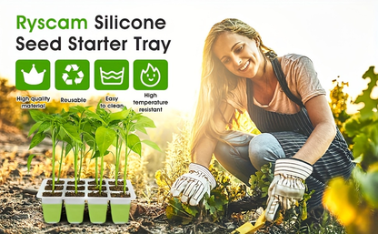 Seed Starting Tray with Flexible Pop-Up Units | Easy Transplant No Root Damage | Optimal Drainage | Reusable Seedling Tray 2pcs 6pcs 10pcs