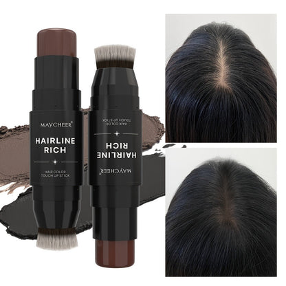 Root Touch-Up Hair Color Pen with Brush Applicator, Instant Gray & White Hair Coverage, Plant Squalane Nourishing Formula