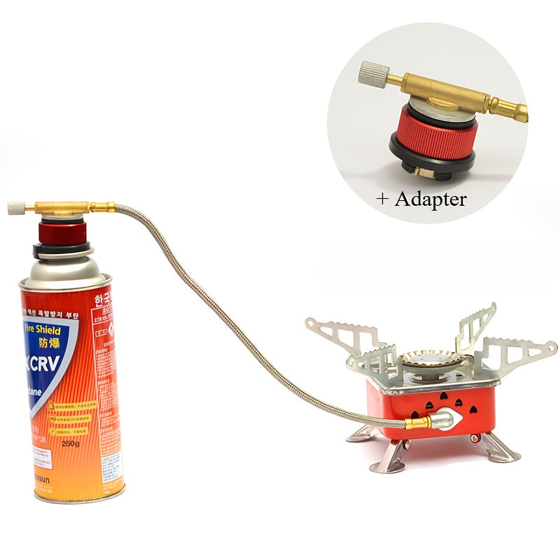 Windproof Camp Stove 3500W Portable Foldable Gas Burner Piezoelectric Ceramic Ignition Compact for Garden, Patio and Yard Use