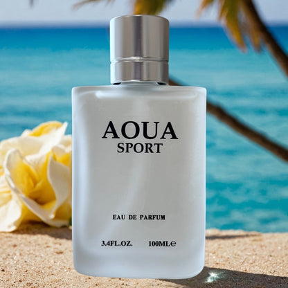 Perfume for Men AOUA 3-Pack with Three 3.4 oz Bottles and Citrus, Jasmine, Woody-Musk Profile