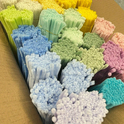 Pipe Cleaners 1020pcs Chenille Stems 20 Colors, Upgraded Thick Fuzzy Sticks with Patterned Rods for Kids Adults Teachers