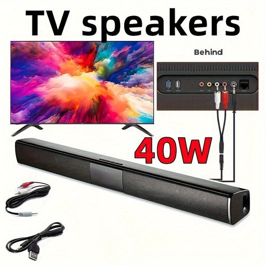 5.1 Surround Sound Soundbar for Smart TV, 21.7" Wireless Bluetooth 5.0 Home Theater Speaker System