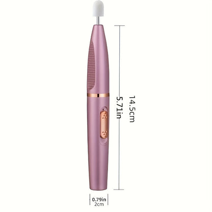 Electric Nail Drill 11-Bit Variable Speed Pen Kit in Pink with Sanding Bands and Compact Controls