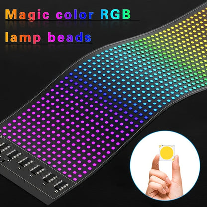 LED Scrolling Sign App Controlled Flexible LED Matrix Display Panel Programmable Animated for Entryways, Bedrooms and Living Spaces