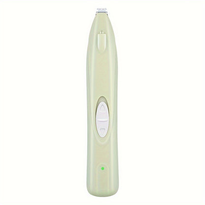 Dog Paw Trimmer with LED Light – Rechargeable Pet Hair Clipper for Paws, Eyes, Face & Rump, Stainless Steel Blades