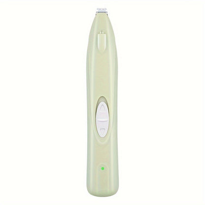LED Dog Paw Trimmer with USB-Rechargeable Cordless Design, Spare Head Pieces and Purple or Green Finish
