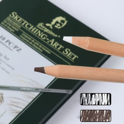 Sketching Pencil Set 27 Piece with Charcoal Pencils Charcoal Sticks Erasers Drawing Supplies for Artists Beginners Students Sketching Quick