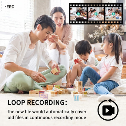 Security Camera Mini 1080P Body Recorder with Night Vision, and Optional 64GB Card with Model-Specific Power, Storage and Pack Options