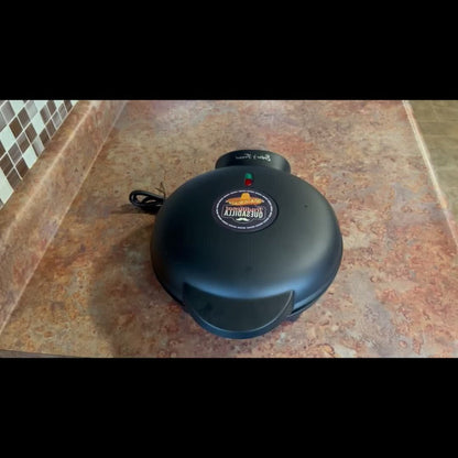 Electric Quesadilla Maker 9.5 Inch, Grilled Cheese Machine, Extra Stuffing, Easy 6-Wedge Slice, Feet