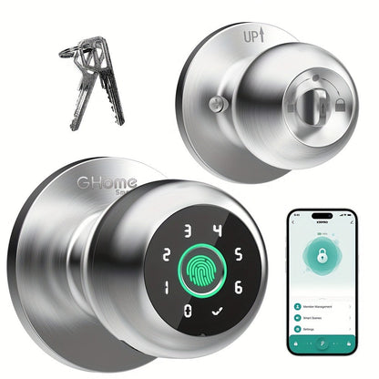 Smart Door Lock GHome K10 K10 PRO K20 and KD03 PRO Knob Models with Three or Four Access Methods