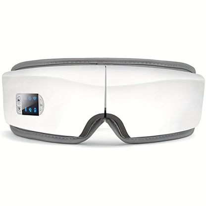 Eye Massager with Heat - 4D Intelligent Portable Eye Mask Massager with Pneumatic Compression, Vibration