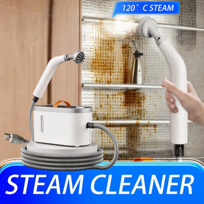 Steam Cleaner 1200W Canister Model with Handheld Wand, Flexible Hose and Interchangeable Detail Attachments