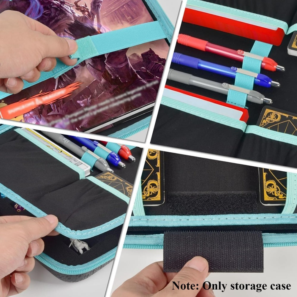 DND Dice Tray & Storage Box for D&D MTG RPG Tabletop Games – Polyhedral Dice Holder Organizer Case for D20 D12 D10 D8 D6 D4, Gamer Gift