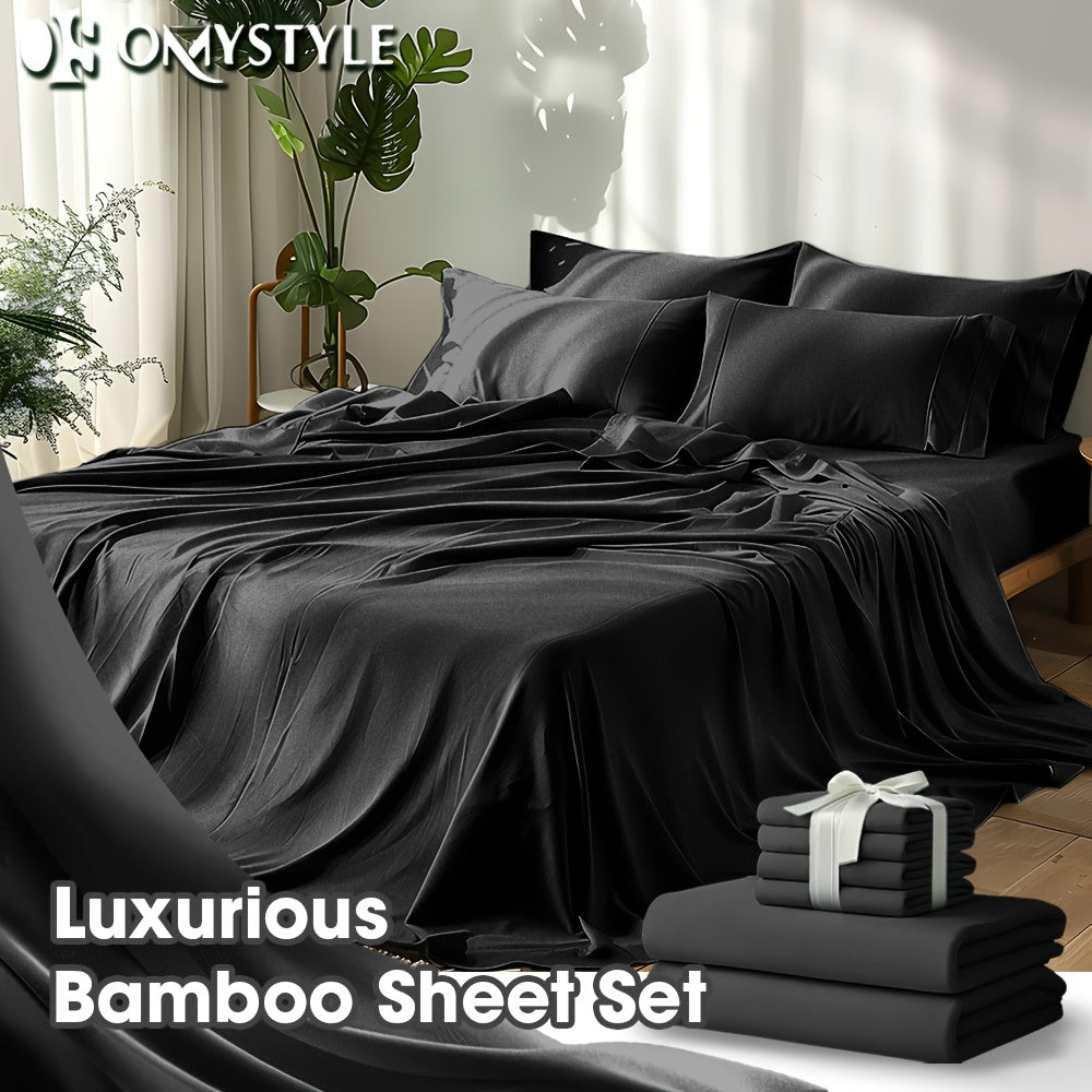 Fitted Sheet Set Cooling Deep Pocket – 2000TC Soft Microfiber Bed Sheet, Shrink Fade Wrinkle Resistant, 11 Colors 4 Sizes