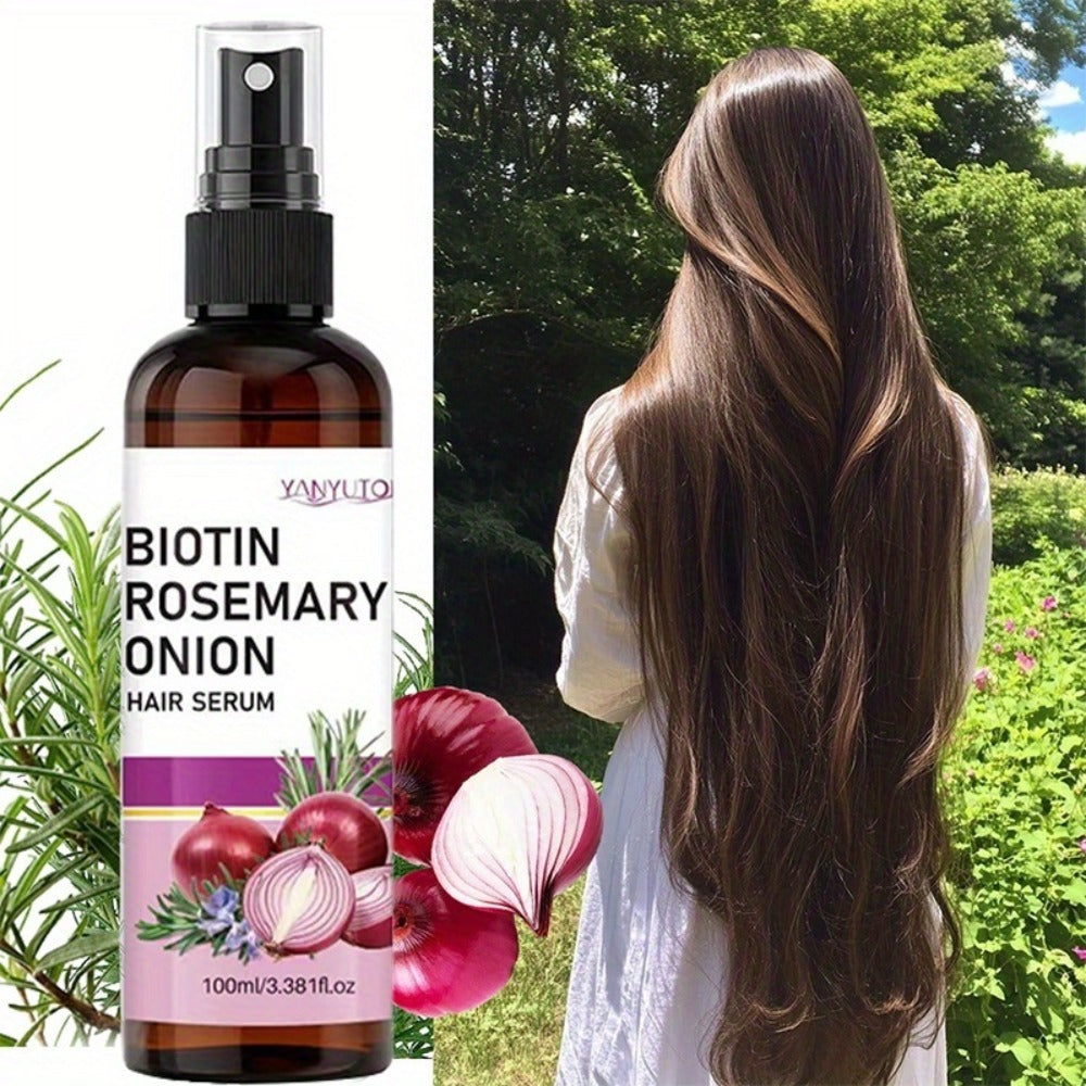 Biotin Rosemary Hair Growth Spray with Onion Extract for Bath Time, Home Spa and Personal Care