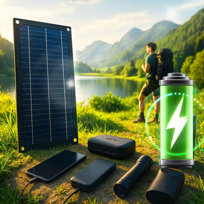 Monocrystalline Solar Panel Kit 18V with 100A Charge Controller – Portable High-Efficiency Solar Charger for RV, Camping
