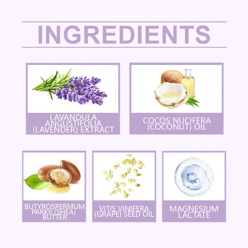 Lavender Magnesium Cream Body Lotion 4oz with Magnesium Chloride Lavender Oil Deep Relaxing Soothing Skin Nourishing for Women Men