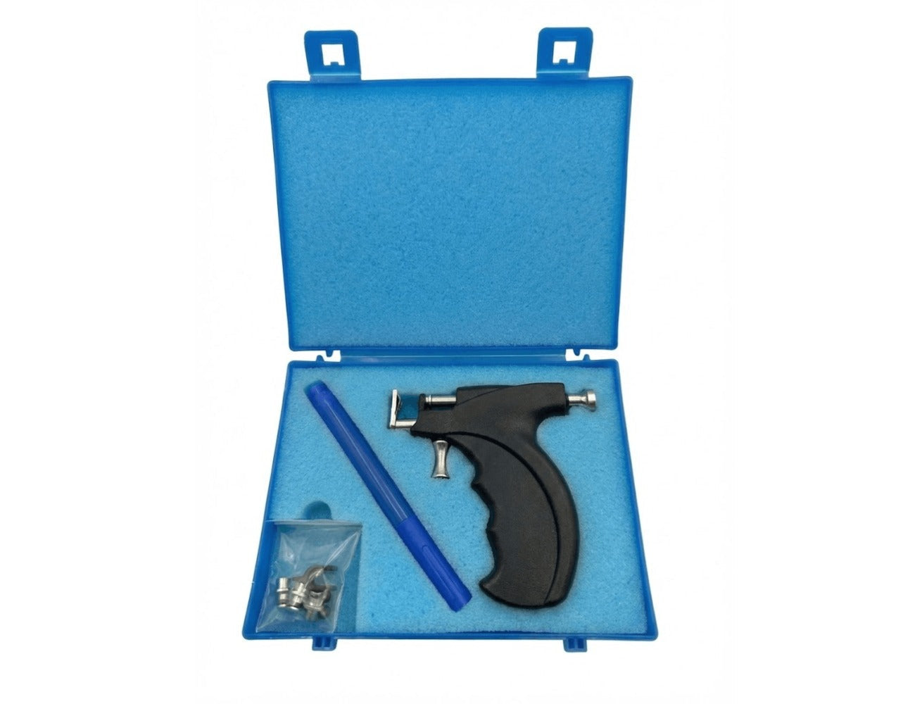 Ear Piercing Gun Kit with 24pcs Stainless Steel Studs, Professional Self Piercing Tool for Ear & Nose with Marking Pen