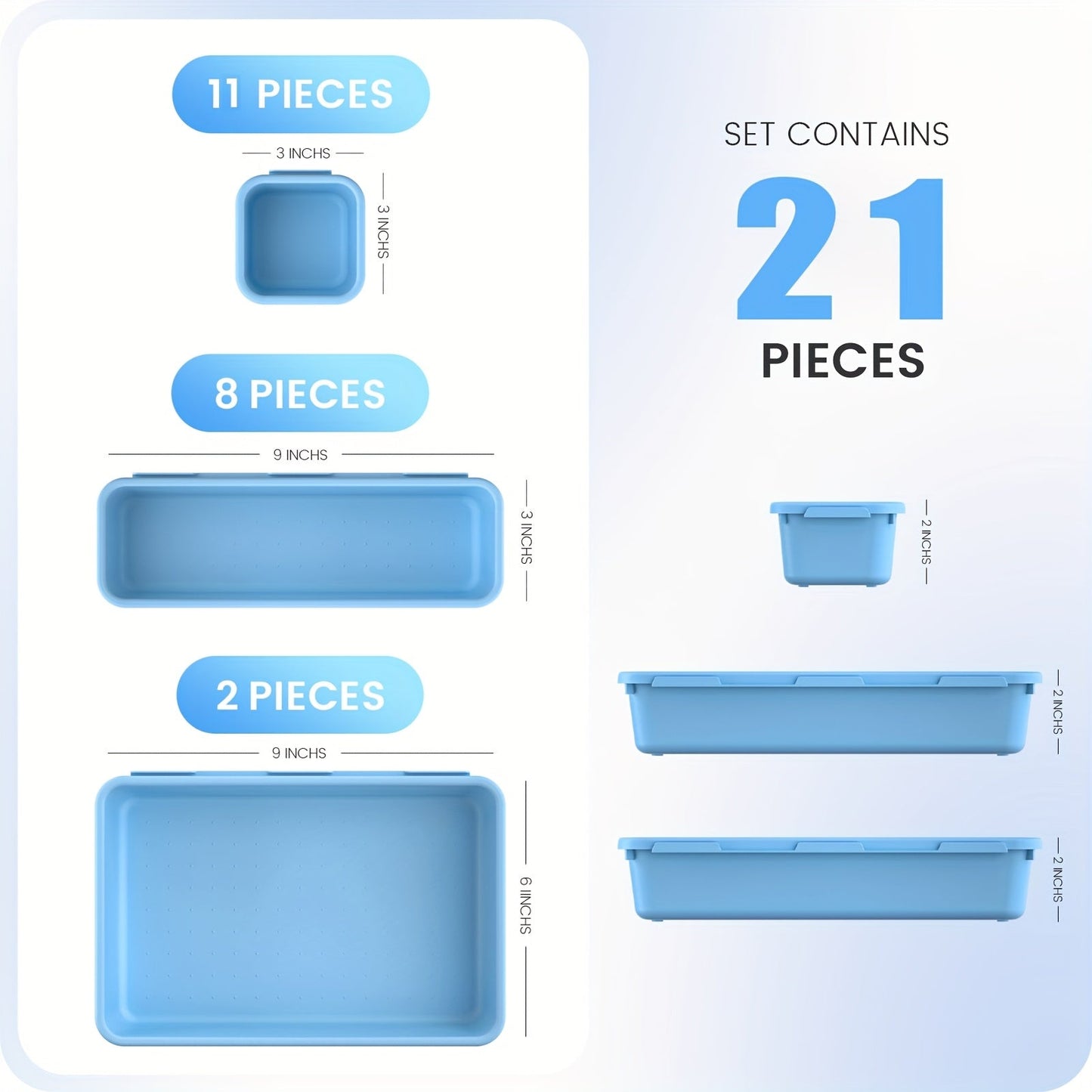 Tool Box Organizer Tray Dividers – 67 or 21 Pcs Toolbox Drawer Organizer Storage Trays for Rolling Tool Chest, Workbench Cabinet, Screws
