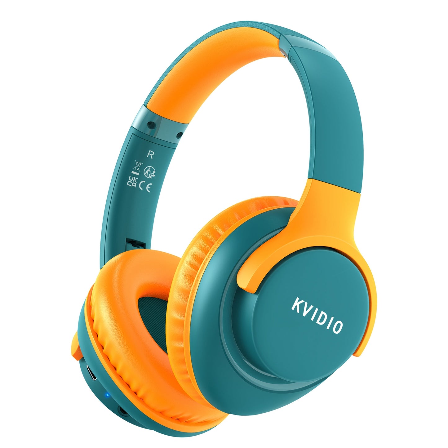 KVIDIO 65H Over-Ear Headphones Wireless HiFi Stereo Rich Bass Low Latency Foldable for Bedside Audio, Alarms and Room Entertainment