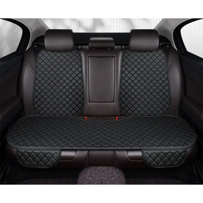 Car Seat Cover Rear Bench Protector with Source-Listed Water-Resistant Surface in Black or Red