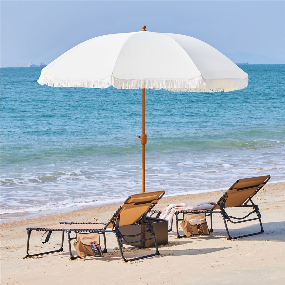 Patio Umbrella shown in the Cream, 7.5ft option