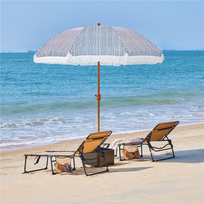 7.5-Foot Patio Umbrella, Backyard Sun Shade for Outdoor Shade and Protection detail image - detail view 10