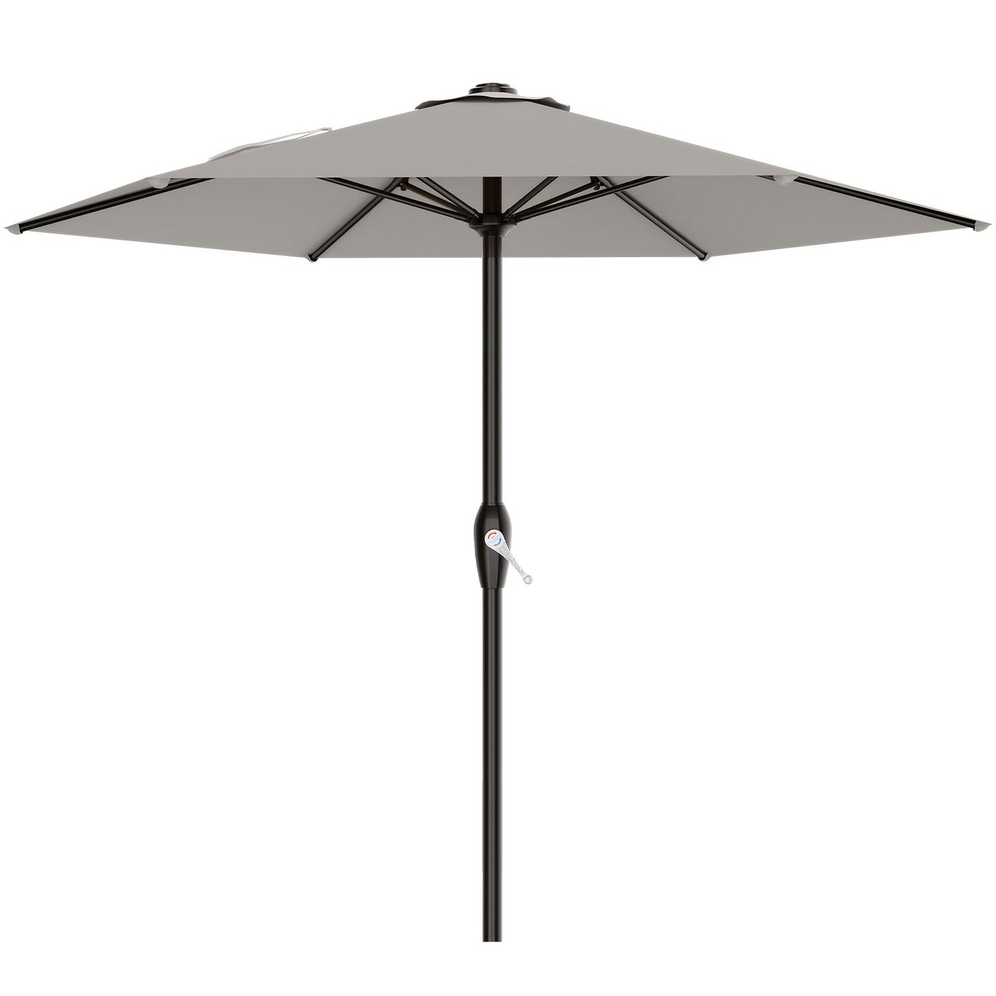 Patio Umbrella shown in the Foggy Gray, 7.5FT option