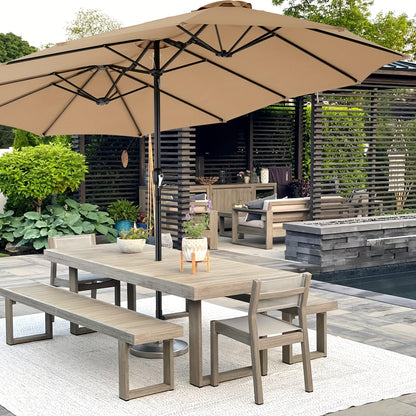 Patio Umbrella shown in the Khaki (15FT) option