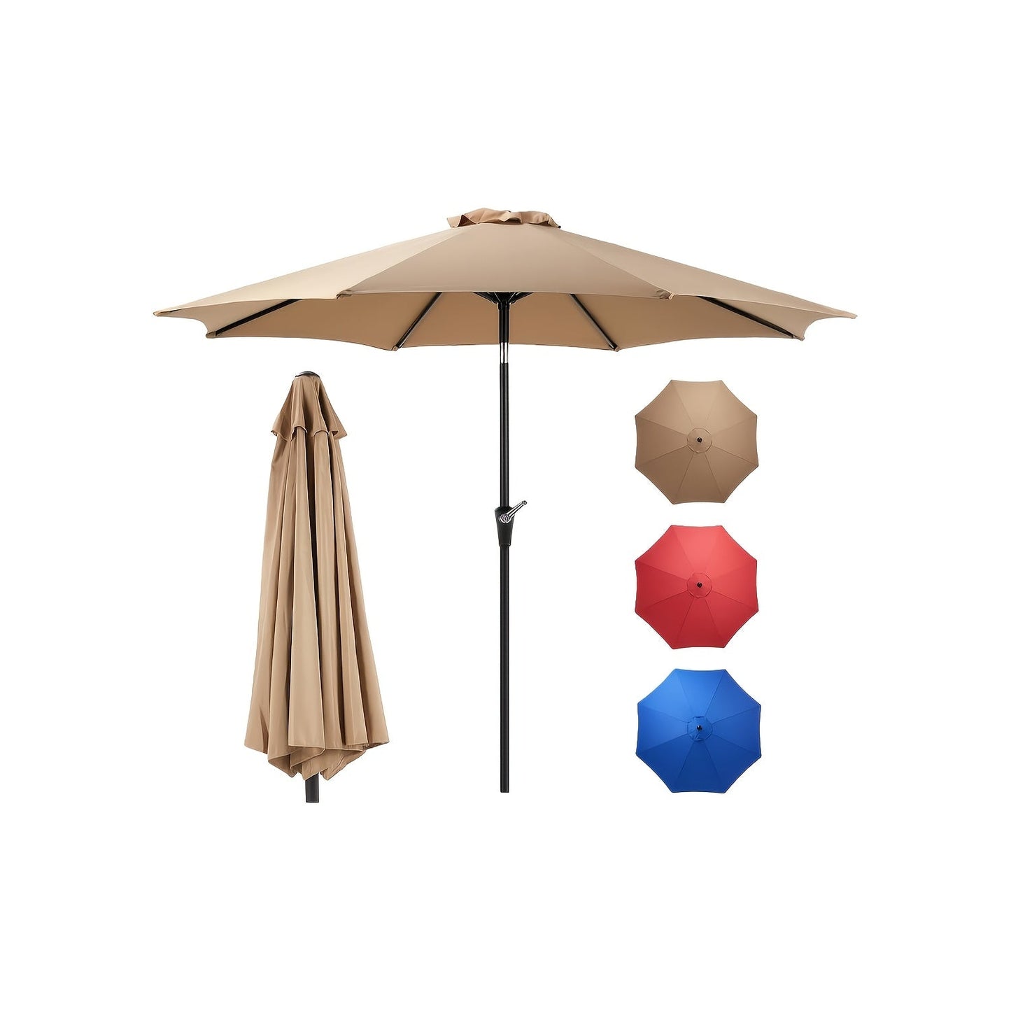 Patio Umbrella shown in the Khaki (7.5FT) option
