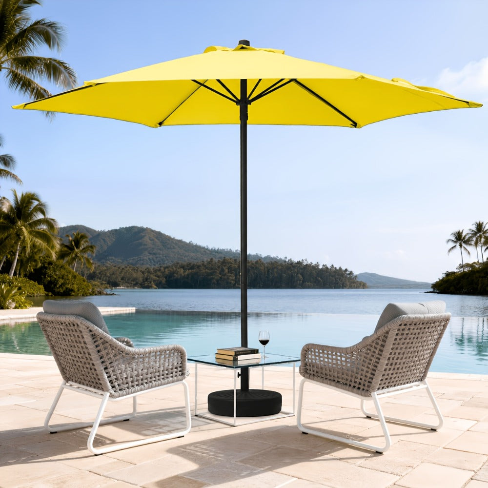 7.5-Foot Round Patio Umbrella with UV Protection for Outdoor Shade and Protection detail image - detail view 11