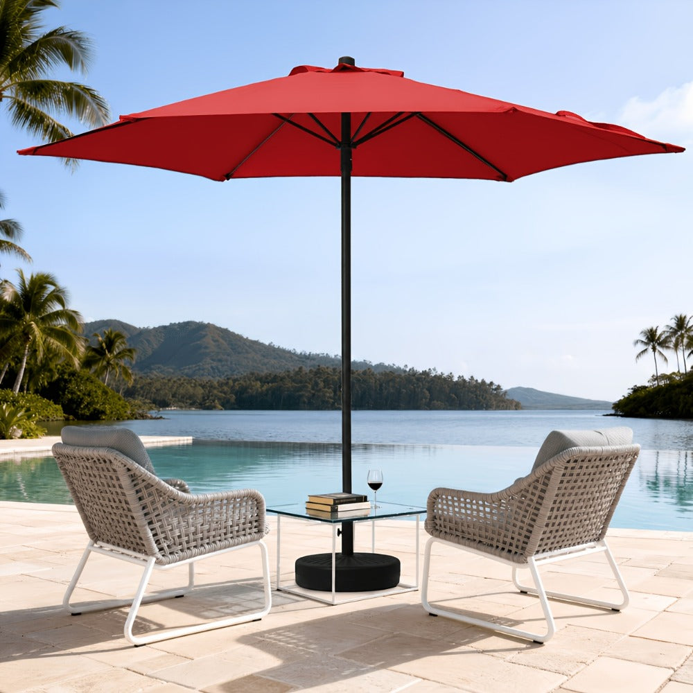 7.5-Foot Round Patio Umbrella with UV Protection for Outdoor Shade and Protection detail image - detail view 15
