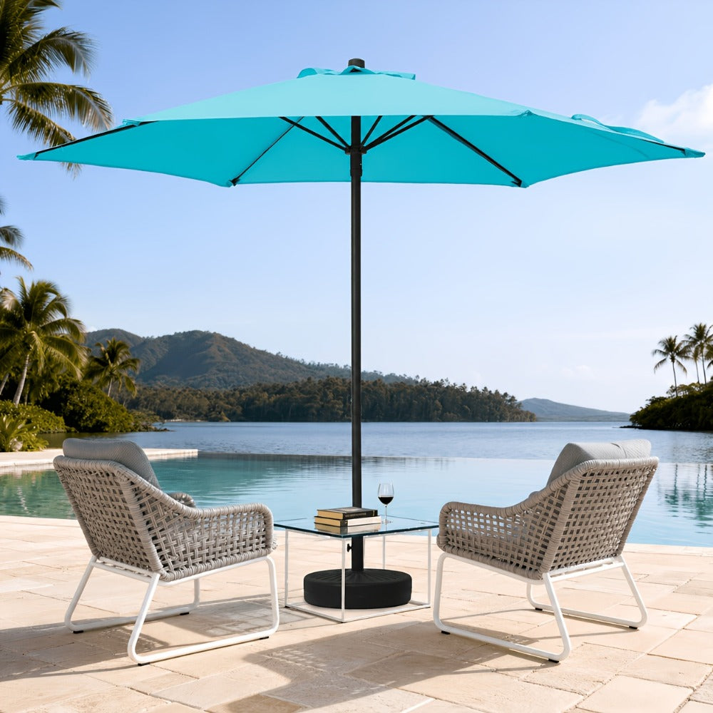 7.5-Foot Round Patio Umbrella with UV Protection for Outdoor Shade and Protection detail image - detail view 7