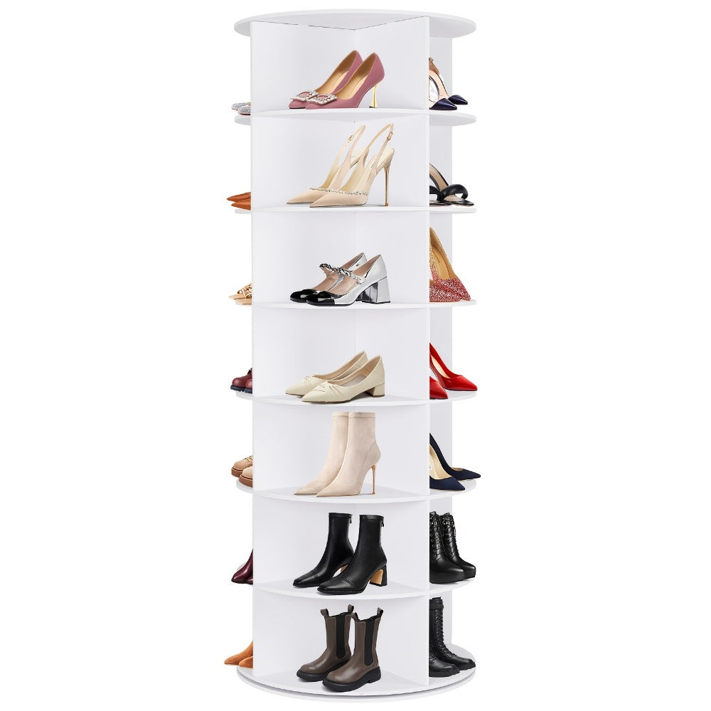 Shoe Rack, 7-Tier Spinning with 360° Rotating Base - Vertical Carousel Shoe Organizer shown in the main product view