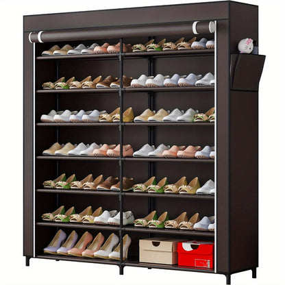 7-Tier Shoe Cabinet with Dustproof Cover and Tool-Free Assembly for Entryway detail image - detail view 3