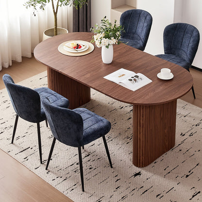 Dining Table shown in the Curve Brown option