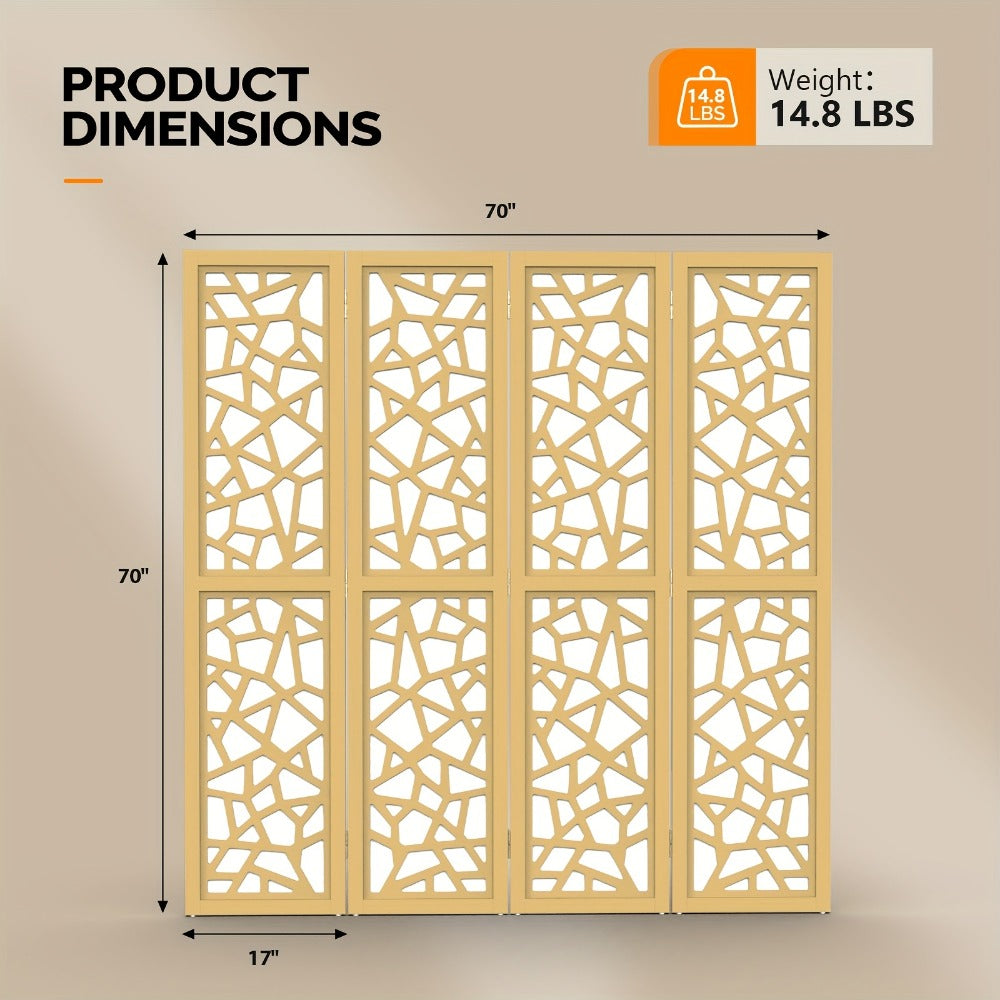 70-Inch Freestanding Room Divider with Added Privacy for Privacy and Space Definition detail image - detail view 3