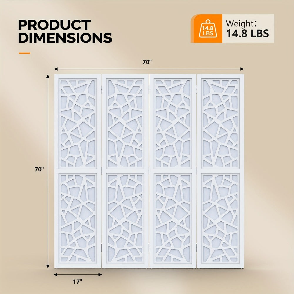 70-Inch Freestanding Room Divider with Added Privacy for Privacy and Space Definition detail image - detail view 7